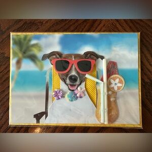 Burgoyne fine greeting cards, this is the good life dog beach drink 🕶️ aloha